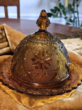 Tiara Indiana Glass Butter Dish
